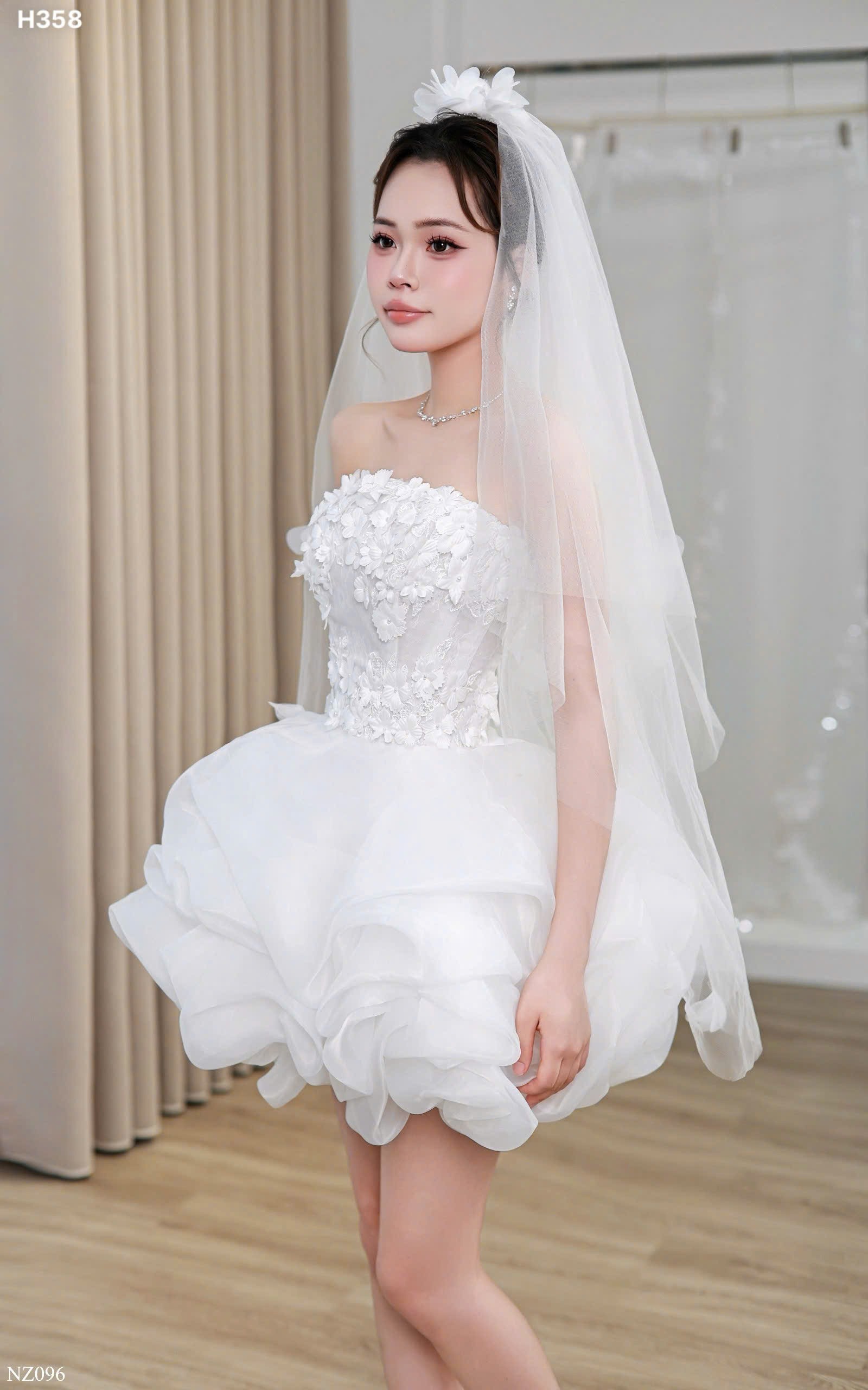 H358 Váy hồng 5